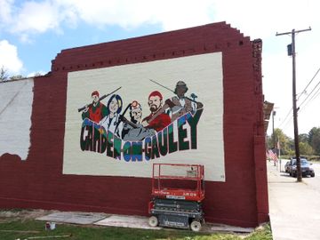 Mural that says Camden on Gauley